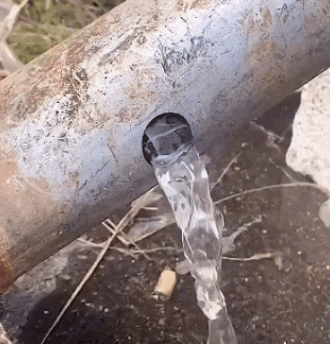 Demonstration of strong metal repair bonding glue in use